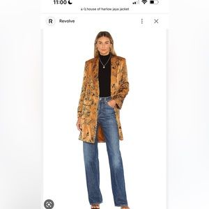 House of Harlow 1960 Jaya Jacket in Copper Floral